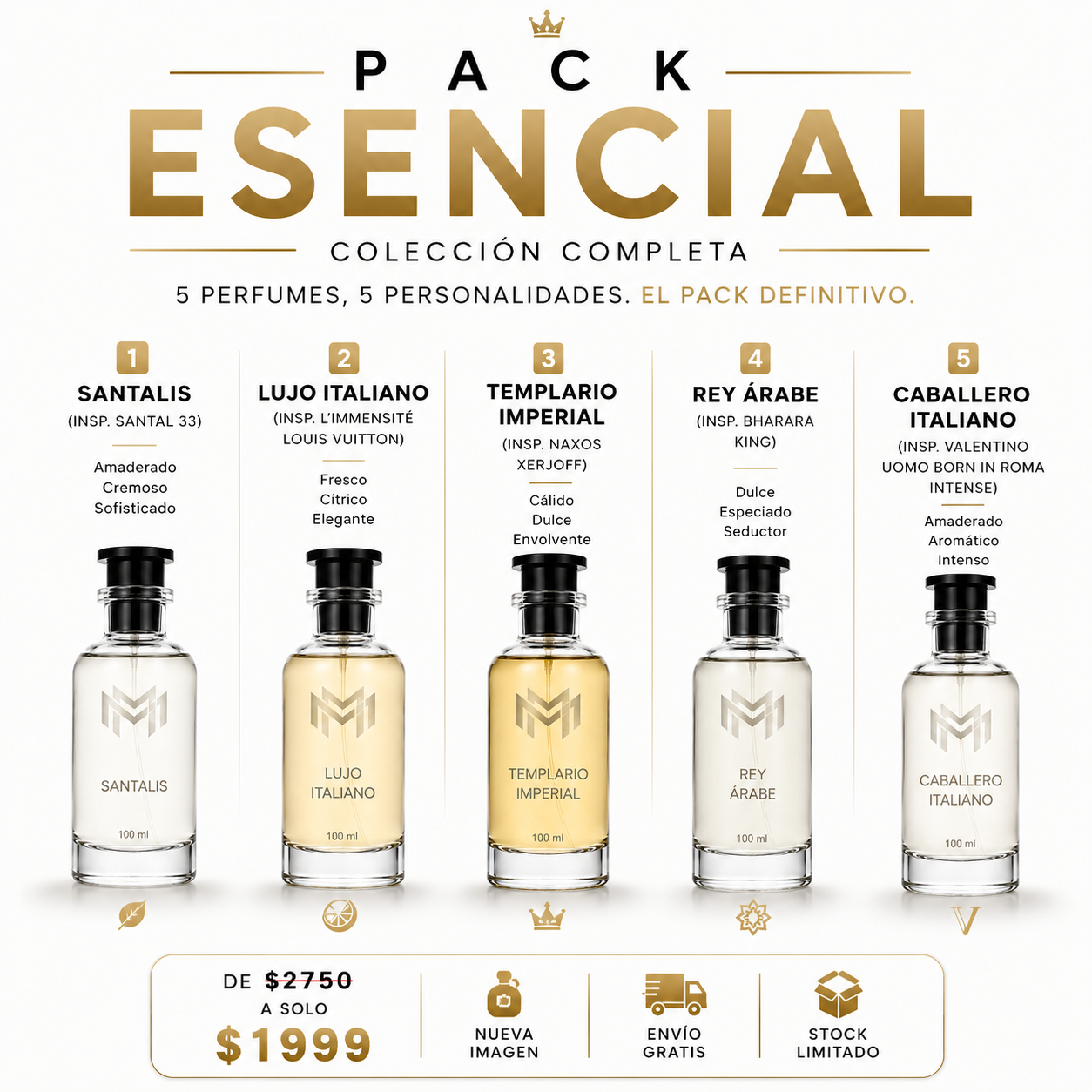 Pack Colección Completa x5 | Perfumes 100 ml